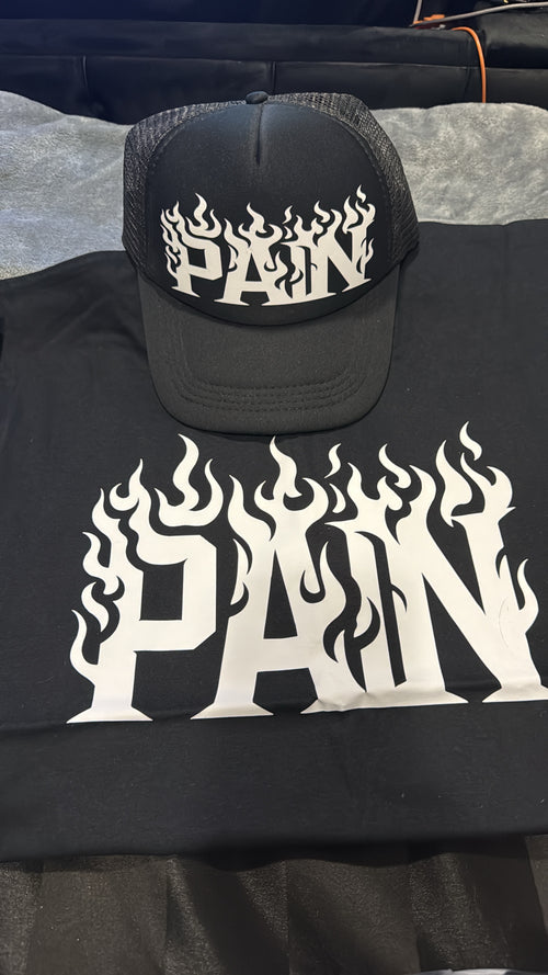 Pain Tshirts W. Matching Cap