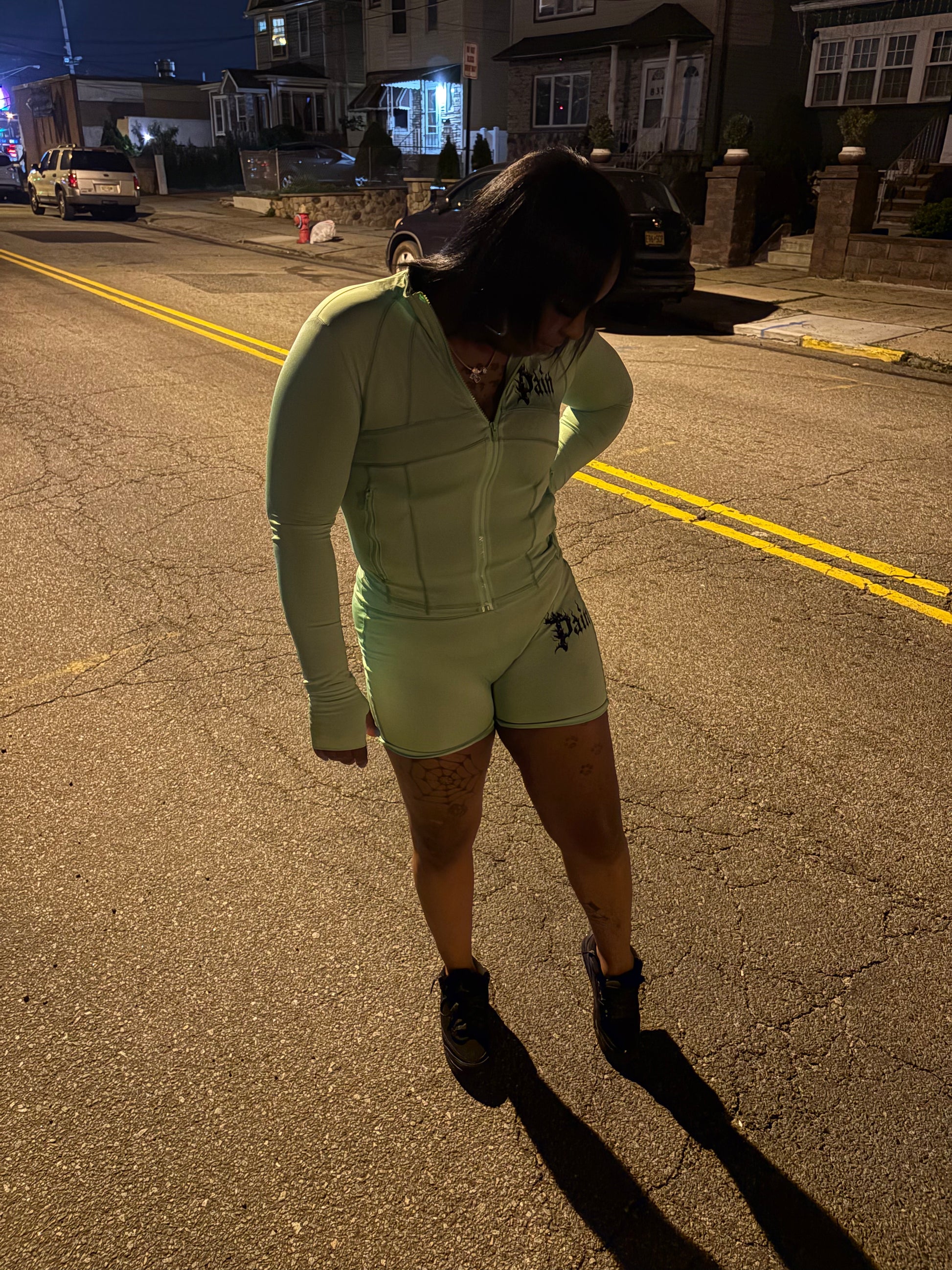 Pain Two Piece Fall Short Sets